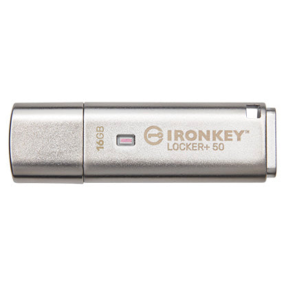 Memoria USB-A Kingston IronKey Locker+50 16GB XTS-AES 145MBs