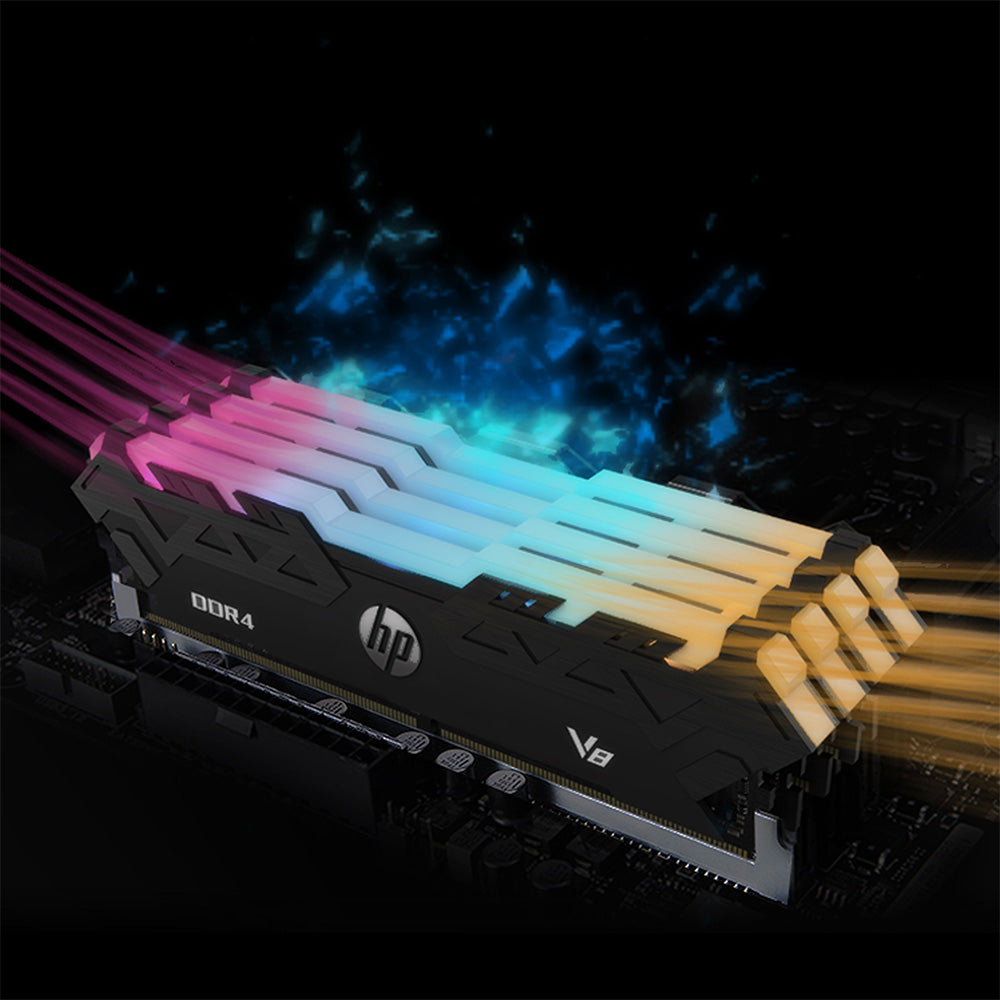 Memoria RAM Gaming U-DIMM DDR4 HP V8 8 GB 3200 MHz RGB
