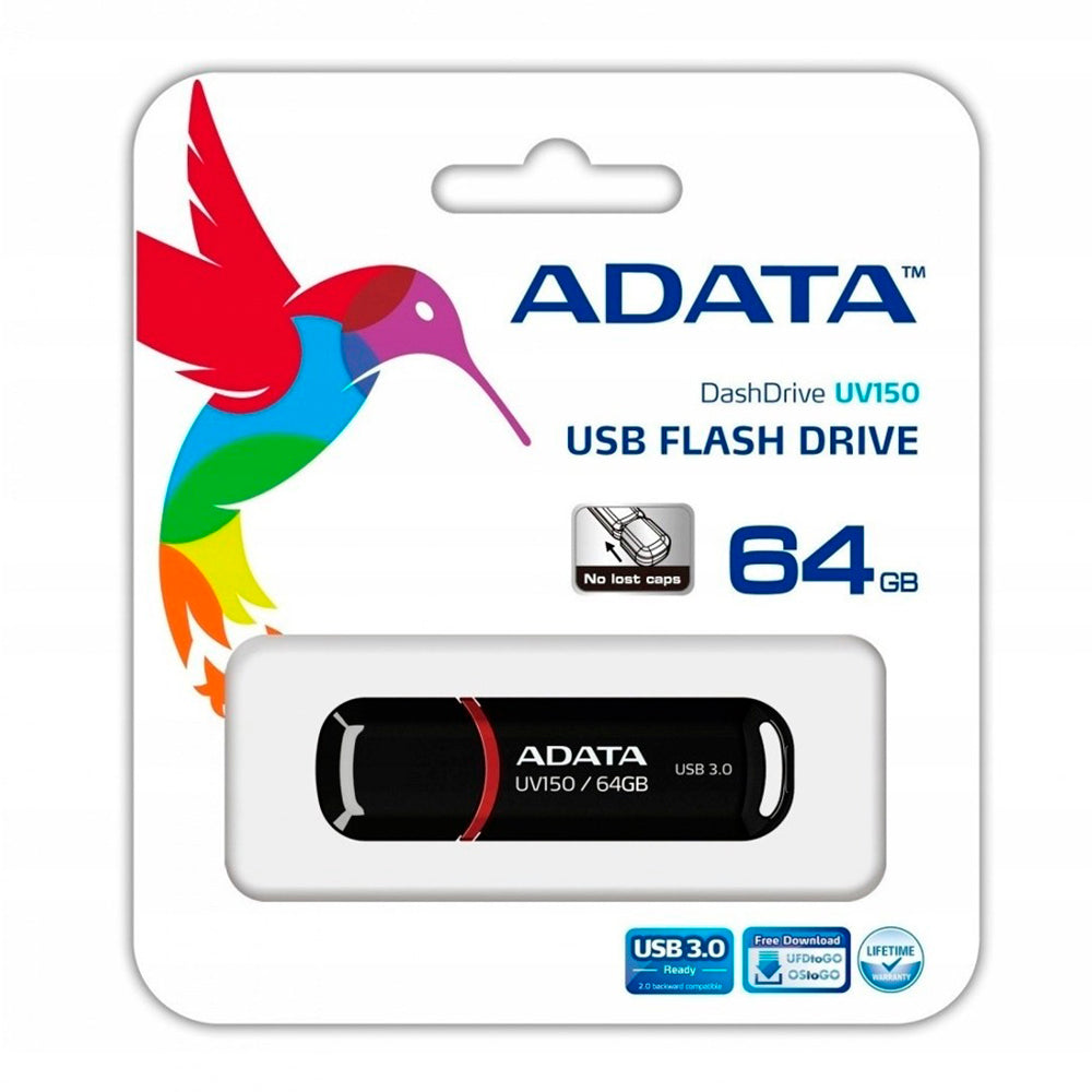 Memoria Flash USB 3.0 Adata UV150 64GB Super Speed Brillante