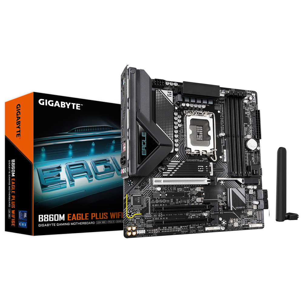 Tarjetas Madre | GIGABYTE B860M EAGLE P WIFI6E — Tarjeta Madre B860M EAGLE PLUS WIFI6E, Micro-ATX, LGA 1851, Intel B860, 256GB DDR5, HDMI/DP para Intel