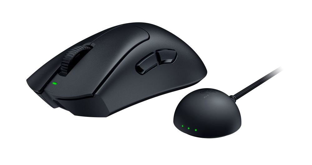 Mouse | RAZER 840272920718 — Mouse Gamer Ergonómico Deathadder V4 PRO, Inalámbrico, Óptico, 45.000DPI, RF Wireless/USB-A, Negro