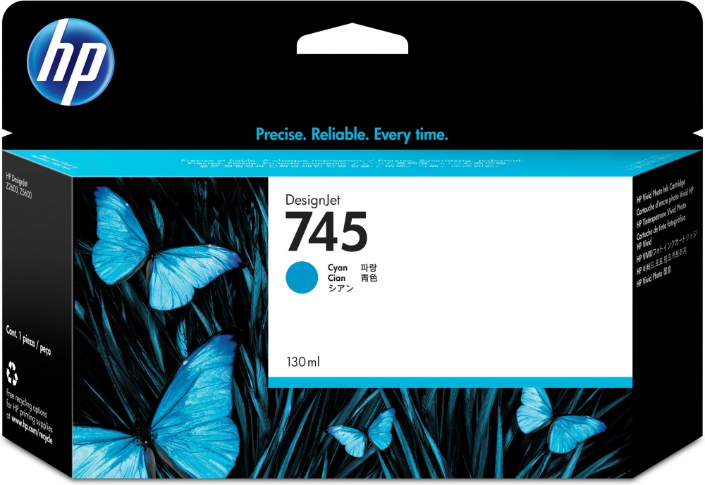 Cartuchos | HP F9J97A — Cartucho 745 Cian, 130ml