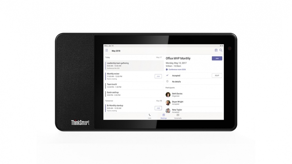 Paneles de Control para Salas de Conferencia | LENOVO ZA690019MX — Asistente ThinkSmart Con Micrófono, HD, Negro