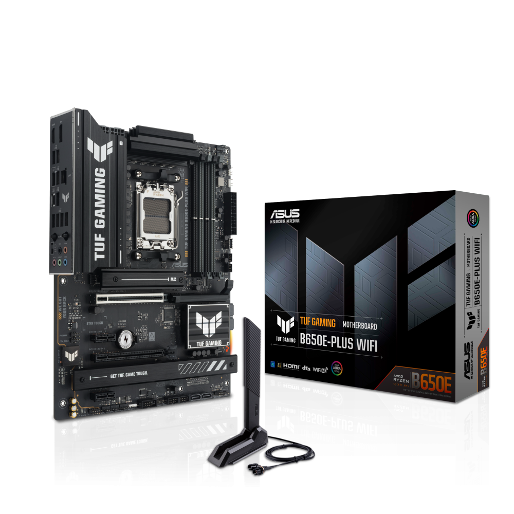 Tarjetas Madre | ASUS TUF GAMING B650E-PLUS WIFI — Tarjeta Madre , ATX, Socket AM5, AMD B650, 256GB DDR5, HDMI/DP para AMD