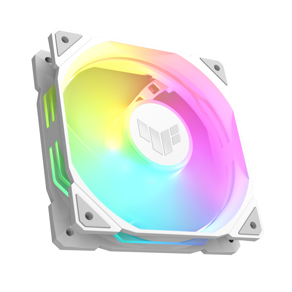 Ventiladores | ASUS TUF GAMING TR120 FAN ARGB WHITE 3IN1 — Ventilador TUF GAMING TR120 ARGB, 3x 120mm, 2000RPM, ARGB, Blanco