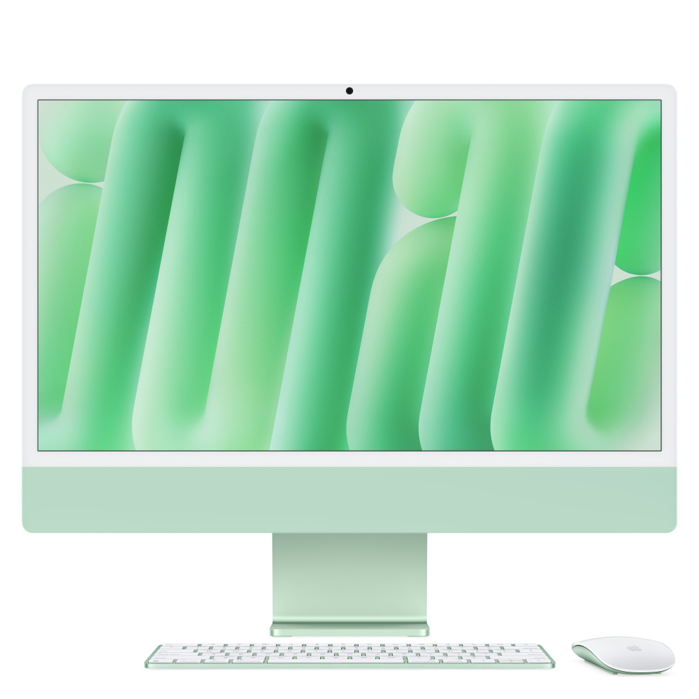 iMac | APPLE IM_M4_32GB_512GB_10N_10G_A0AE_24_VE — iMac Retina 24", M4 (CPU 10 Núcleos y GPU 10 Núcleos), 32GB, 512GB, Gigabit Ethernet, Verde