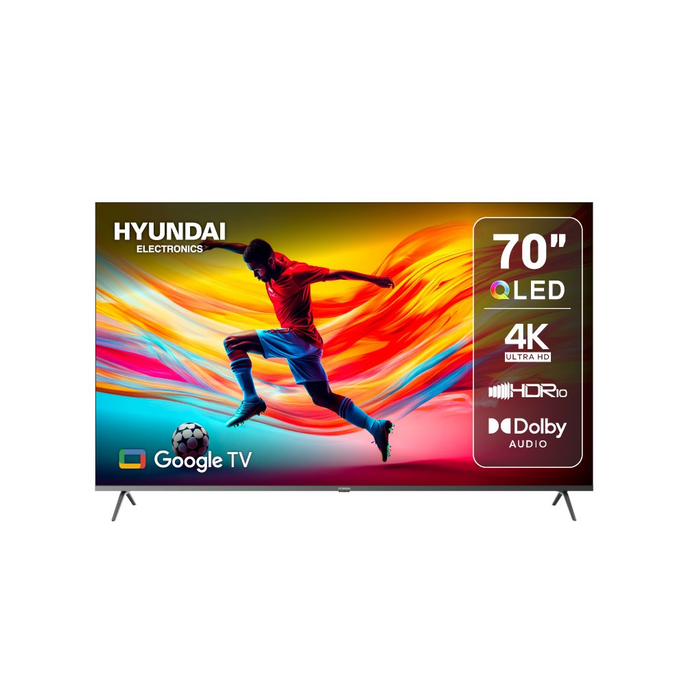 Pantallas | HYUNDAI HYLED7007QG — Smart TV QLED 70", 4K Ultra HD, Negro