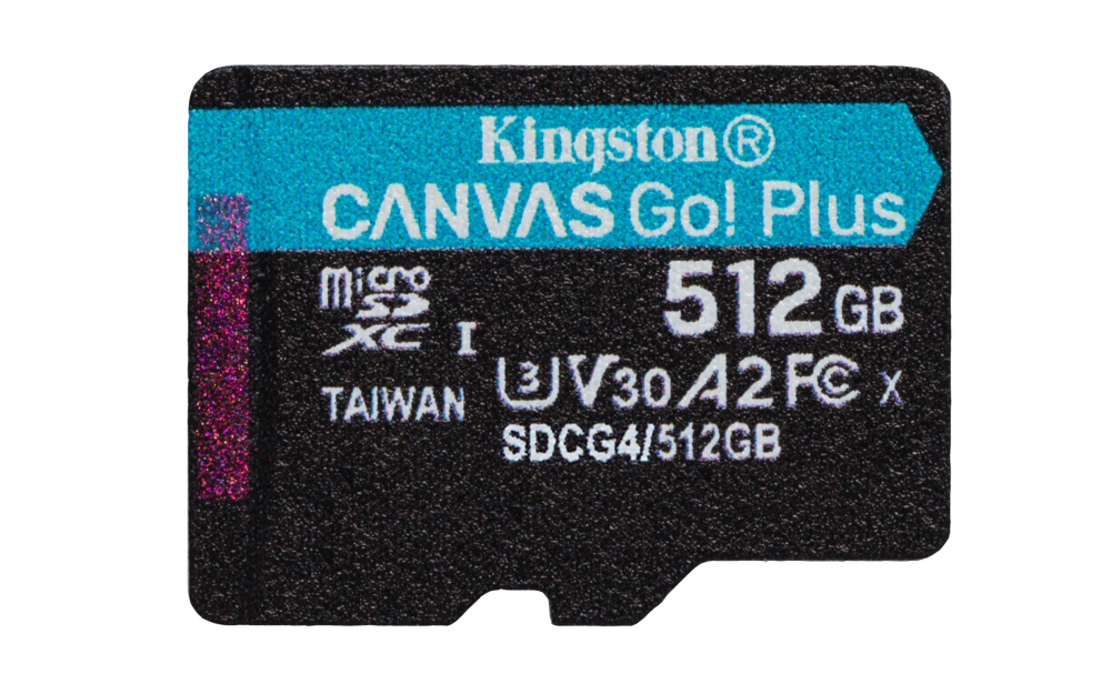 Memorias Flash | KINGSTON SDCG4/512GBSP — Memoria Flash CANVAS GO PLUS, 512GB MicroSD UHS-I Clase 10