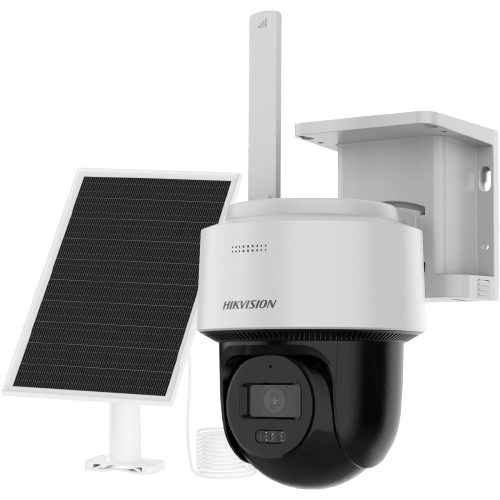 Cámaras de Seguridad IP | HIKVISION DS-2CFSP4/4G/LA — Cámara de Seguridad IP PT para Interiores/Exteriores Solar, Alámbrico/Inalámbrico, 2560 x 1440 Pixeles, Día/Noche