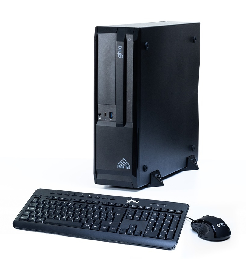 PC's de Escritorio | GHIA PCGHIA-3711 — Computadora Frontier Slim 2.0, Intel N100, 8GB, 120GB SSD, sin Sistema Operativo + Teclado/Mouse