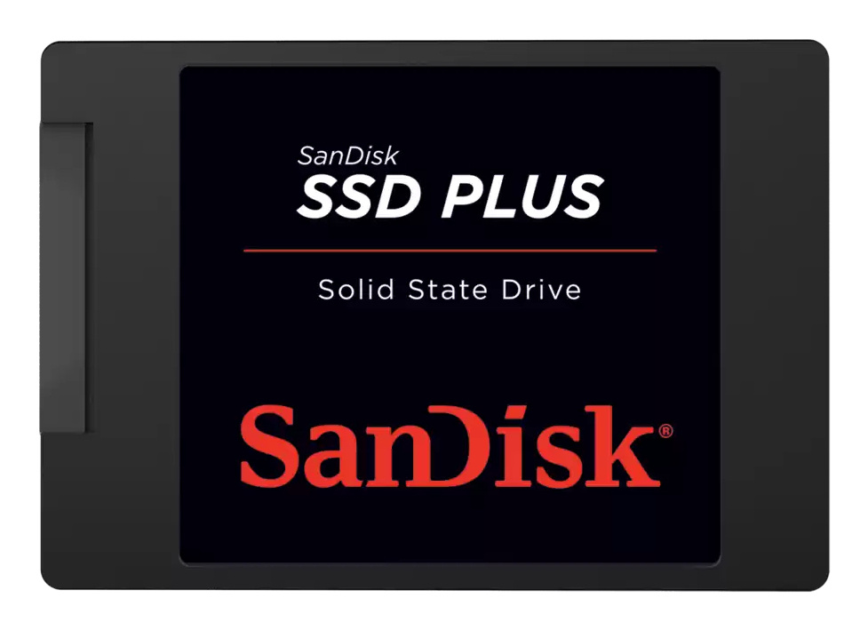 SSD | SANDISK SDSSDA-500G-G28 — SSD SSD Plus, 500GB, 2.5", SATA III, 500MB/s Escritura, 545 MB/s Lectura