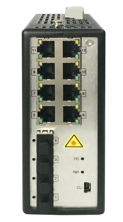 Switches | HIKVISION DS-3T3512P — Switch , 8 Puertos Gigabit Ethernet 10/100/1000 8 x PoE+ 250W, 4 Puertos SFP, 24 Gbit/s, 8000 Entradas, Administrado
