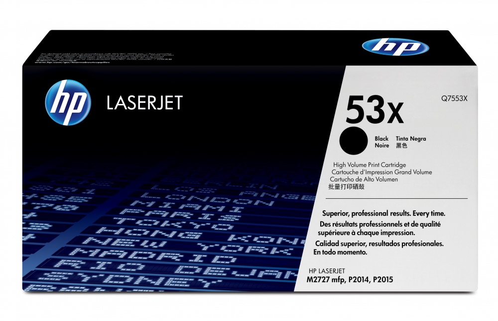 Tóner | HP Q7553X — Tóner 53X Alto Rendimiento Negro, 7.000 Páginas