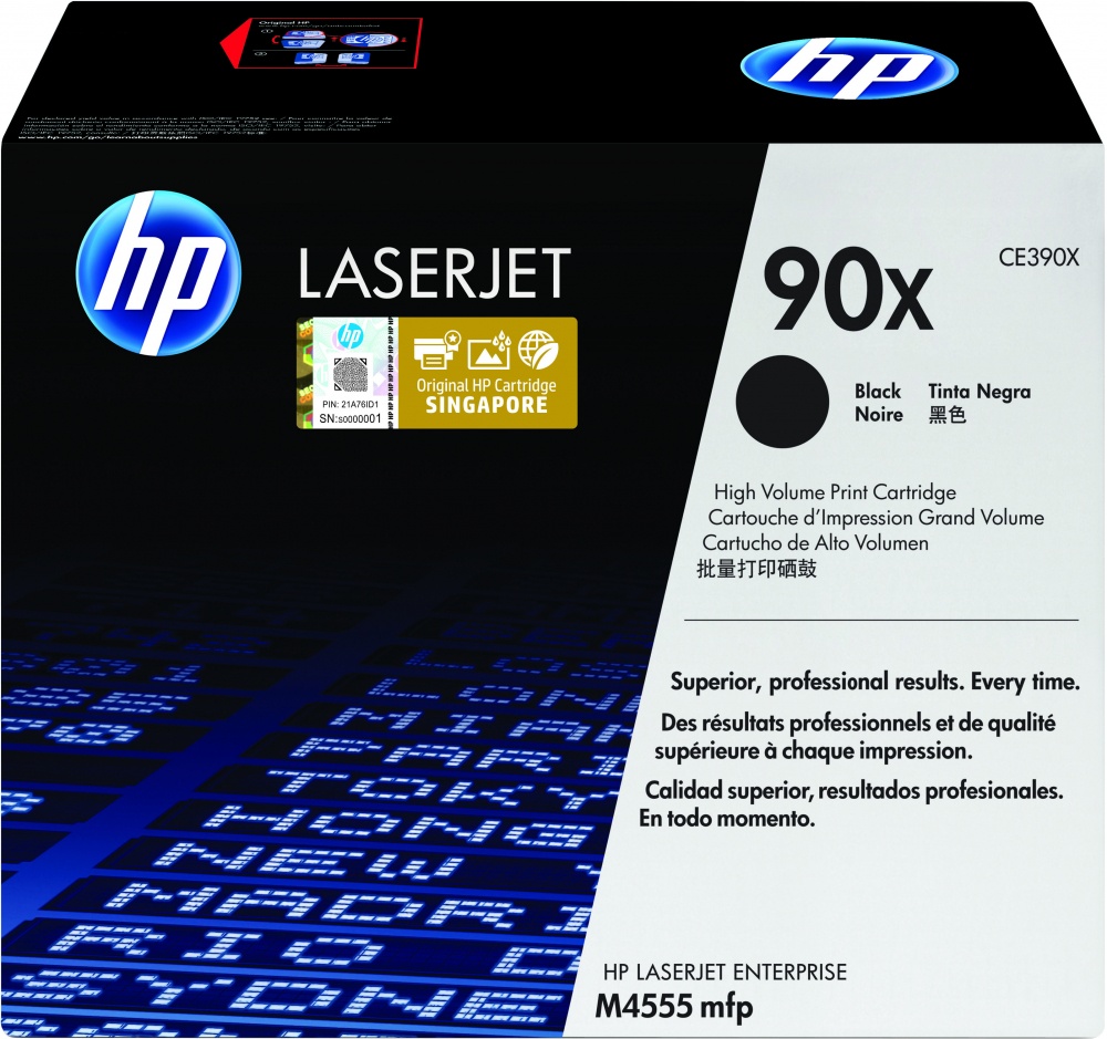 Tóner | HP CE390X — Tóner 90X Negro Alto Rendimiento Negro, 24.000 Páginas