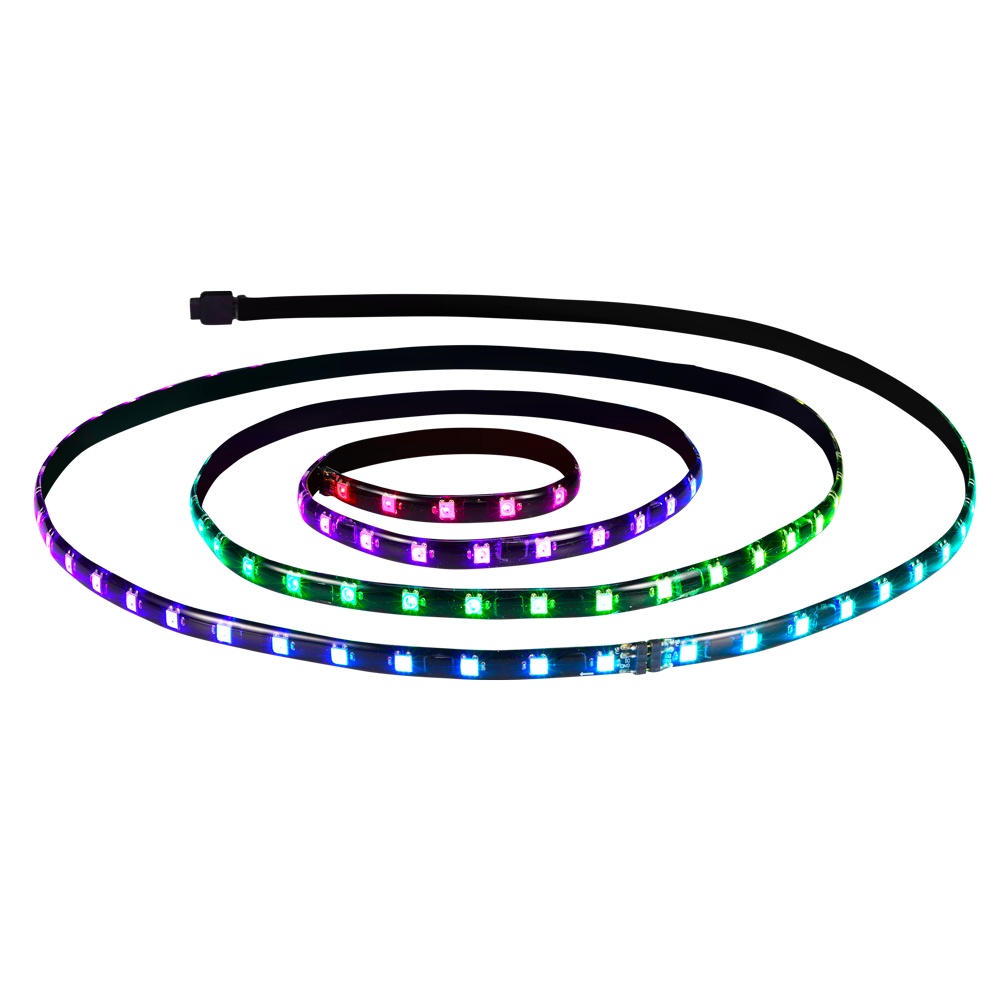 Iluminación para PC | XPG ARGBSTRIP-BKCWW — Tiras LED con Control Prime ARGB, 60cm x 10mm, Negro