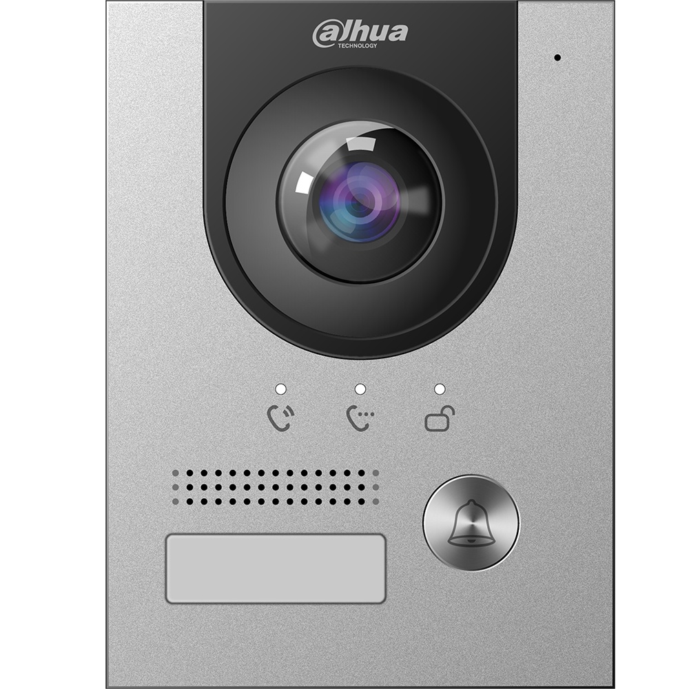 Videoporteros | DAHUA DHI-VTO2202F-P — Videoportero VTO2202FP, Altavoz, Alámbrico, Negro/Gris