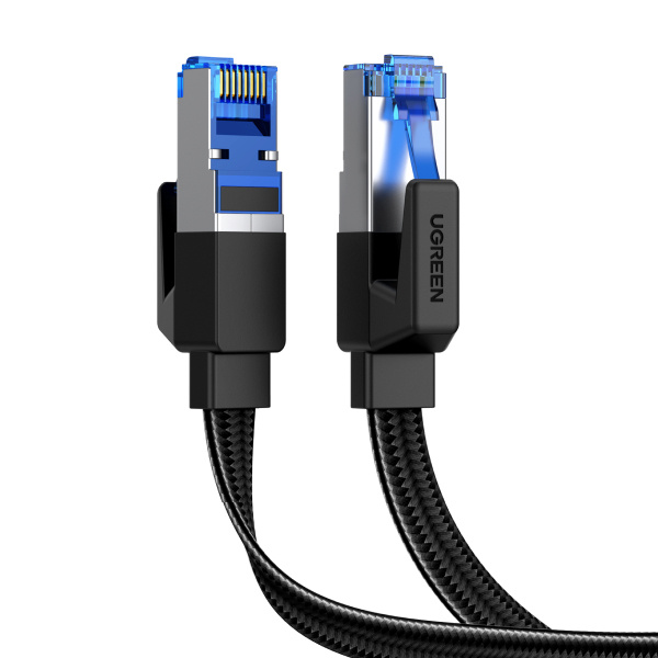 Cables Patch | UGREEN 80429 — Cable Patch Cat 8 F/FTP Blindado RJ-45 Macho - RJ-45 Macho, 1 Metro, Negro