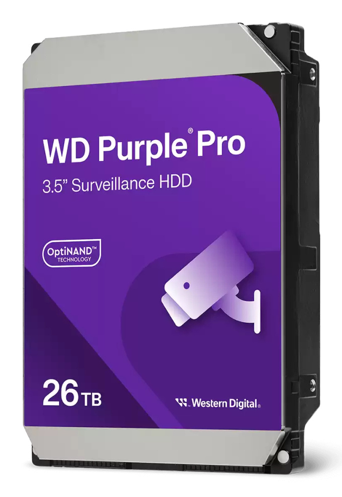 Discos Duros para Videovigilancia | WESTERN DIGITAL WD260PURP — Disco Duro para Videovigilancia Purple Pro 3.5", 26TB, SATA III, 6 Gbit/s, 7200RPM, 512MB Caché