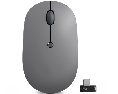 Mouse | LENOVO 4Y51C21216 — Mouse Óptico Go, Inalámbrico, USB C, 2400DPI, Gris