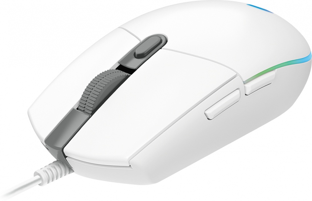 Mouse | LOGITECH 910-005794 — Mouse Gamer Óptico G203 LightSync, Alámbrico, USB, 8000DPI, Blanco