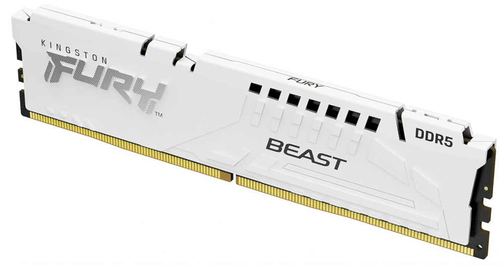 Memorias RAM para PC | KINGSTON KF564C32BWE-16 — Memoria RAM FURY Beast DDR5, 6400MHz, 16GB, CL32, XMP/EXPO, Blanco