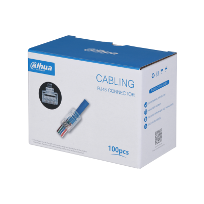 Conectores | DAHUA DHT6270001 — Conector RJ-45 , 100 Piezas