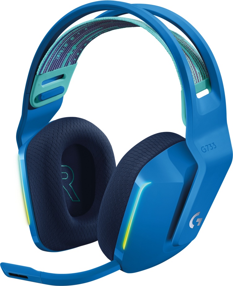 Audífonos | LOGITECH 981-000942 — Audífonos Gamer G733 para PS4/PC, Inalámbrico, USB, Azul