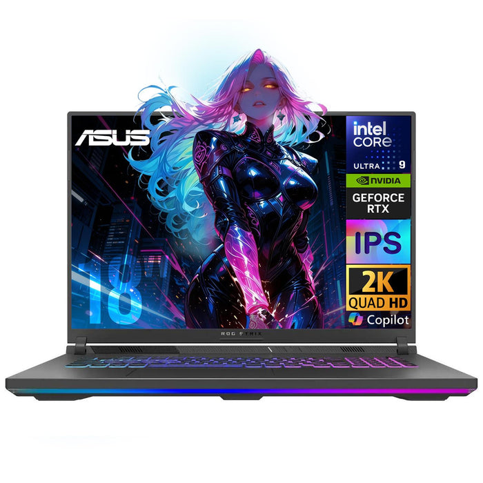 Laptops | ASUS 90NR0LP1-M000A0-ROW — Laptop Gamer ROG Strix G18, 18" 2560x1600, Intel Core Ultra 9 275HX, NVIDIA GeForce RTX 5060, 32GB, 1TB SSD, Windows 11 Home, Inglés