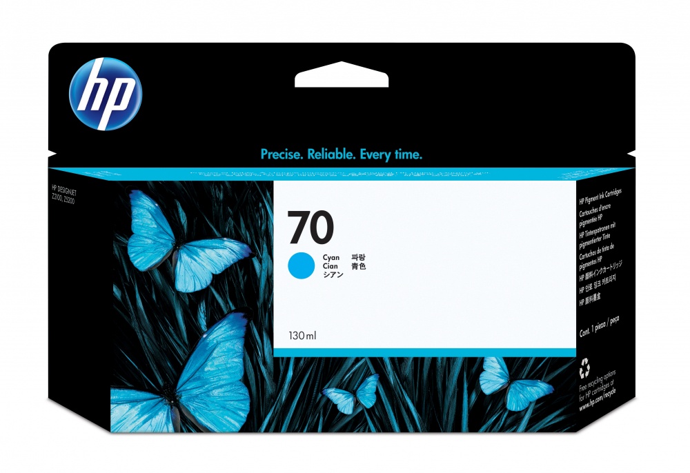 Cartuchos | HP C9452A — Cartucho 70 Cian Original 130ml