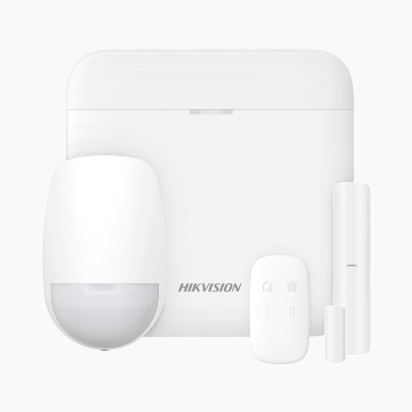 Kits de Alarma | HIKVISION DS-PWA48-KS — Kit Sistema de Alarma Inteligente , Inalámbrico, WiFi, Incluye 1 Hub/1 Sensor PIR/1 Contacto Magnético/1 Control Remoto