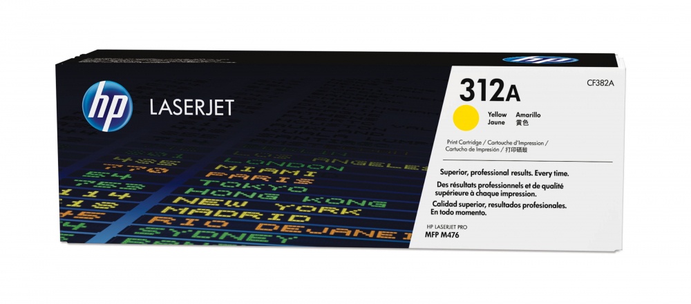 Tóner | HP CF382A — Tóner 312A Amarillo, 2.700 Páginas