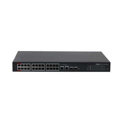 Switches | DAHUA DH-S4101-24ET2GF-360-C — Switch DHT3720026, 24 Puertos Fast Ethernet 10/100 24 x PoE 360W, 2 Puertos SFP, 8.8 Gbit/s, 16000 Entradas, Administrado