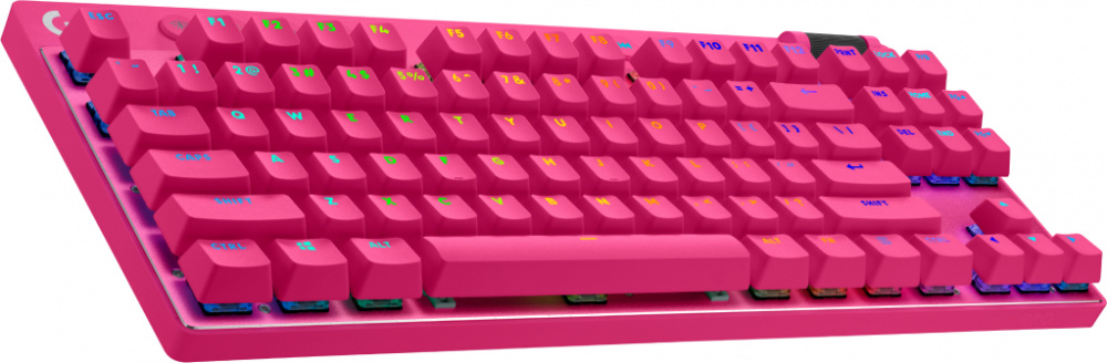 Teclados | LOGITECH 920-012154 — Teclado Gamer PRO X 2 TKL LED RGB TKL, Teclado Mecánico, GX Brown, Inalámbrico, USB/RF Inalámbrico/Bluetooth, Rosa, Inglés
