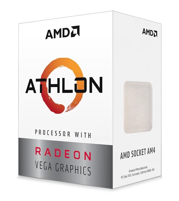 Procesadores para PC | AMD YD3000C6FHBOX — Procesador Athlon 3000G con Radeon Graphics, Socket AM4, 3.50GHz, 2 Núcleos, 4MB Caché - Incluye Disipador