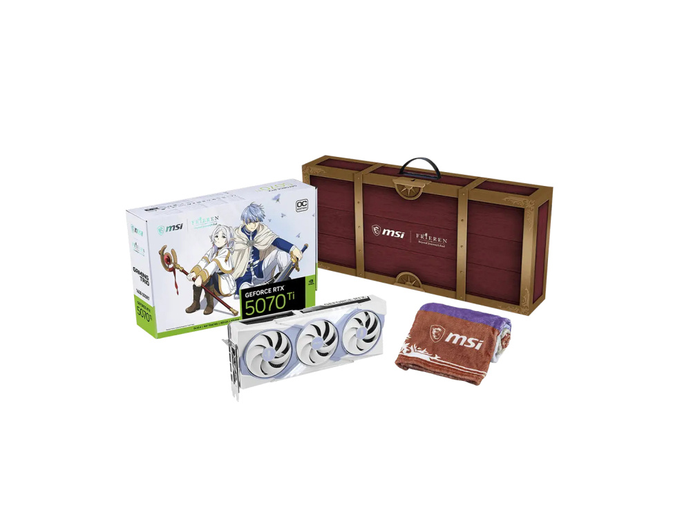 Tarjetas de Video | MSI 912-V531-682 — Tarjeta de Video NVIDIA GeForce RTX 5070 Ti FRIEREN EDITION OC, 16GB 256-bit GDDR7, PCI Express 5.0, Mín. 750W