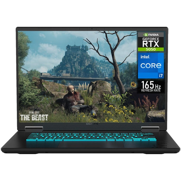 Laptops | GIGABYTE CTHI3LA893SH — Laptop Gamer A16, 16" 1920x1200 WUXGA, Intel Core i7-13620H, NVIDIA GeForce RTX 5050, 16GB, 512GB SSD, Windows 11 Home, Español