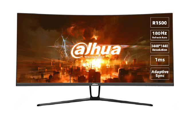 Monitores | DAHUA LM34-E330CA — Monitor Gamer Curvo DHI-LM34-E330C LED VA 34", 3440x1440 Ultra Wide Quad HD, FreeSync, 180Hz, HDMI/DisplayPort, Negro