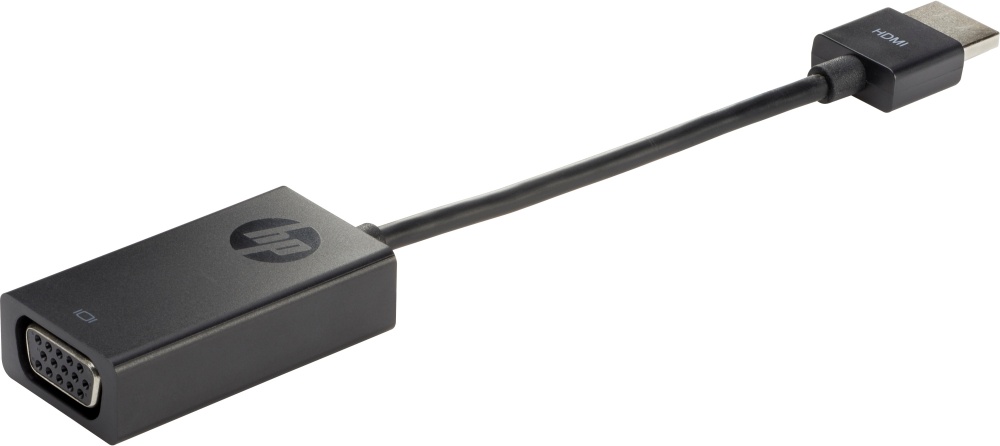 Adaptadores Video HDMI | HP H4F02AA — Adaptador HDMI Macho - VGA (D-Sub) Macho, 45cm, Negro