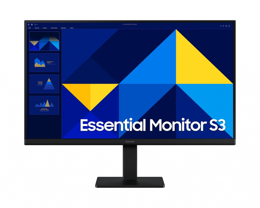 Monitores | SAMSUNG LS24D300GANXZA — Monitor Essential S3 S30GD LED IPS 24", 1920x1080 Full HD, 100Hz, HDMI, Negro