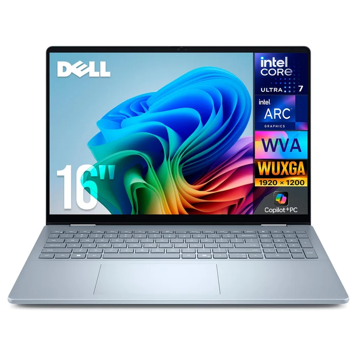 Laptops | DELL DEL-LDB06250-7144BLU-I — Laptop 16 Plus 2 en 1, 16" 1920x1200 WUXGA Táctil, Intel Core Ultra 7 256V, 16GB, 1TB SSD, Windows 11 Home, Inglés
