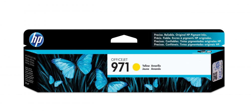 Cartuchos | HP CN624AM — Cartucho 971 Amarillo Original, 2500 Páginas