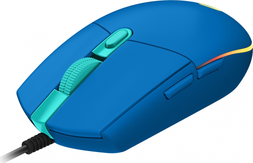 Mouse | LOGITECH 910-005795 — Mouse Gamer Óptico G203 LightSync, Alámbrico, USB, 8000DPI, Azul