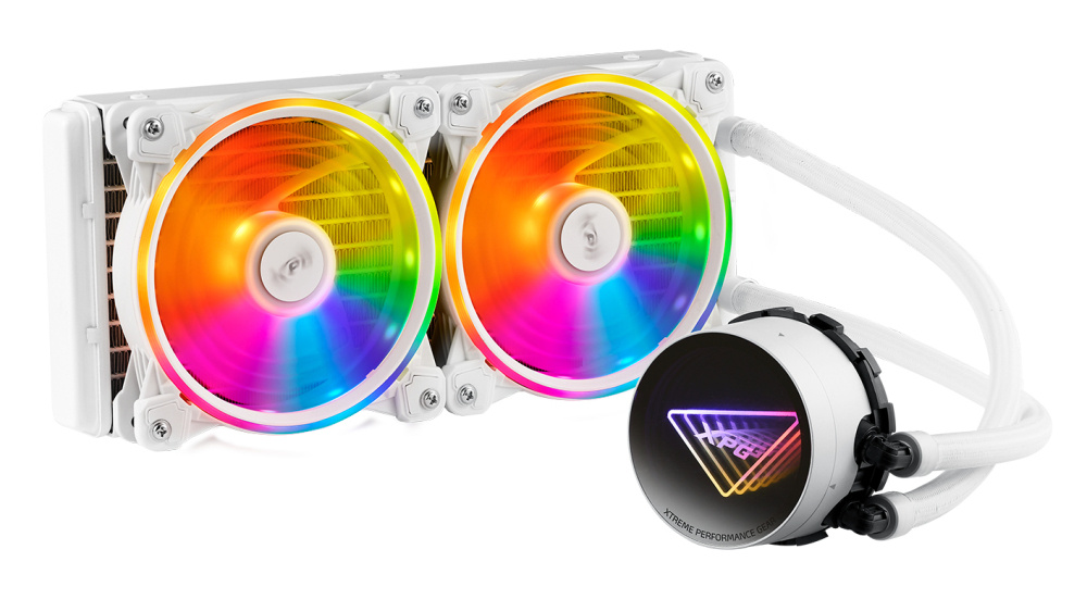 Enfriamiento Líquido | XPG LEVANTEII240-WHCWW — Enfriamiento Líquido para CPU, 2x 120mm, hasta 2000RPM, Blanco