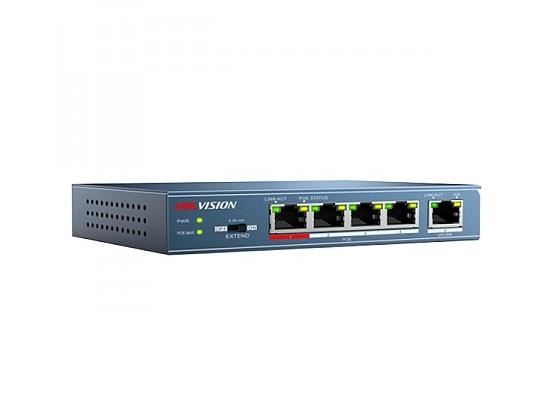 Switches | HIKVISION DS-3E0105P-E — Switch Fast Ethernet , 1 Puerto 10/100Mbps, 1 Gbit/s, 1000 Entradas - no Administrable