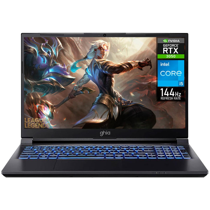 Laptops | GHIA GLBE-3050CI5321T — Laptop Gamer Libero, 15.6" 1920x1080 Full HD, Intel Core i5-12450H, NVIDIA GeForce RTX 3050, 32GB, 1TB SSD, Windows 11 Home, Español