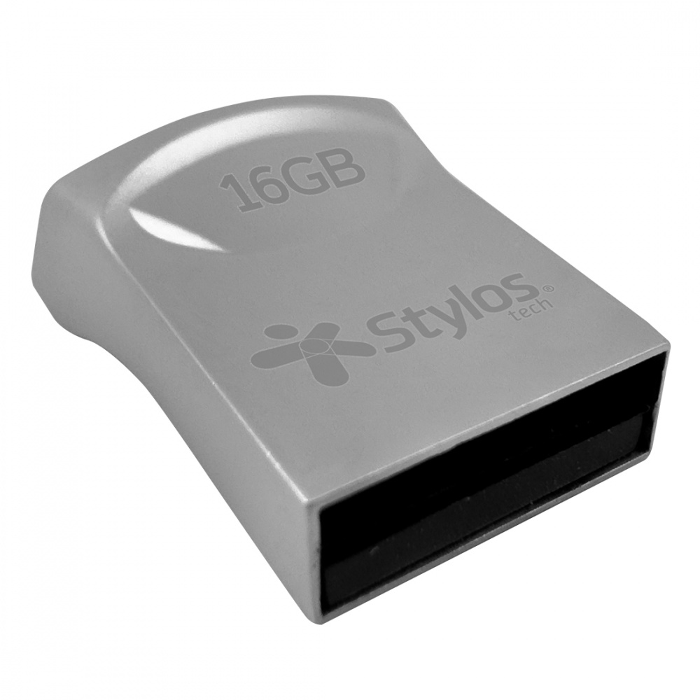 Memorias USB | STYLOS STMUS42S — Memoria USB , 16GB, USB-A 2.0, Plata