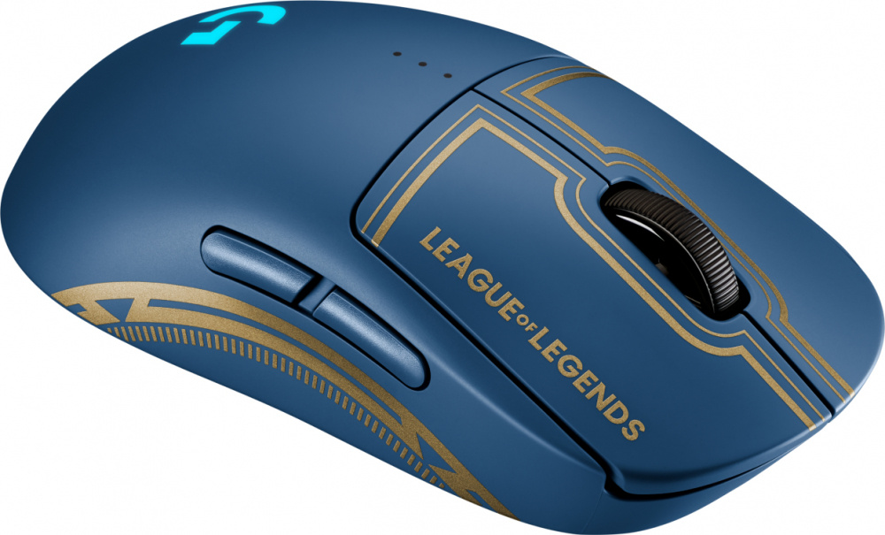 Mouse | LOGITECH 910-006450 — Mouse Gamer Óptico G Pro Edición League of Legends, Inalámbrico, USB, 25.600DPI, Azul