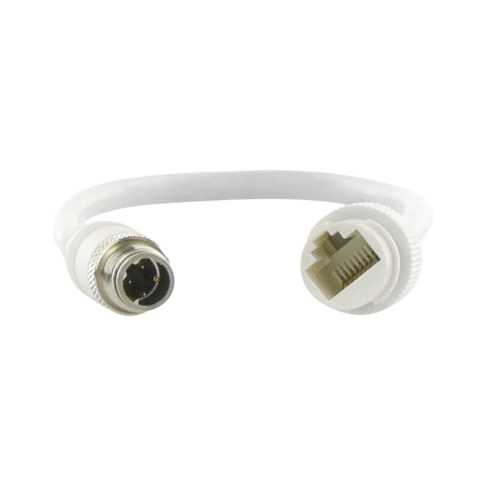 Cables y Adaptadores | HIKVISION M12TORJ45 — Adaptador RJ-45 Hembra - Aviación Macho, 50cm