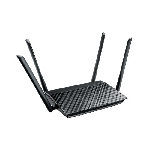 Router | ASUS 90IG0211-BM3D00 — Router Fast Ethernet de Banda Dual RT-AC1200, Inalámbrico, 867 Mbit/s, 4x RJ-45, 2.4/5GHz, con 4 Antenas Externas de 5dBi