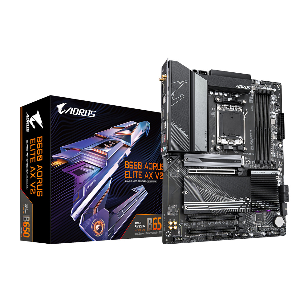 Tarjetas Madre | GIGABYTE B650 A ELITE AX V2 — Tarjeta Madre B650 ELITE AX V2, ATX, Socket AM5, AMD B650, 256GB DDR5, HDMI/DP para AMD